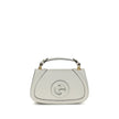White Calf Leather Bos Taurus HandbagGucci’s Blondie Handbag, made of smooth leather, features an elegant tonal leather GG applique on the front. Equipped with a removable flat handle and adjustable shoulder strap also in tonal leather, it offers multiple