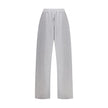 Gray Cotton Joggers (Workout Pants)Balenciaga’s Patched Sweatpants combine comfort and urban style. Made of gray mélange fabric, they feature a straight leg and an elasticated waistband with drawstring for an adjustable fit. Completing the design are two
