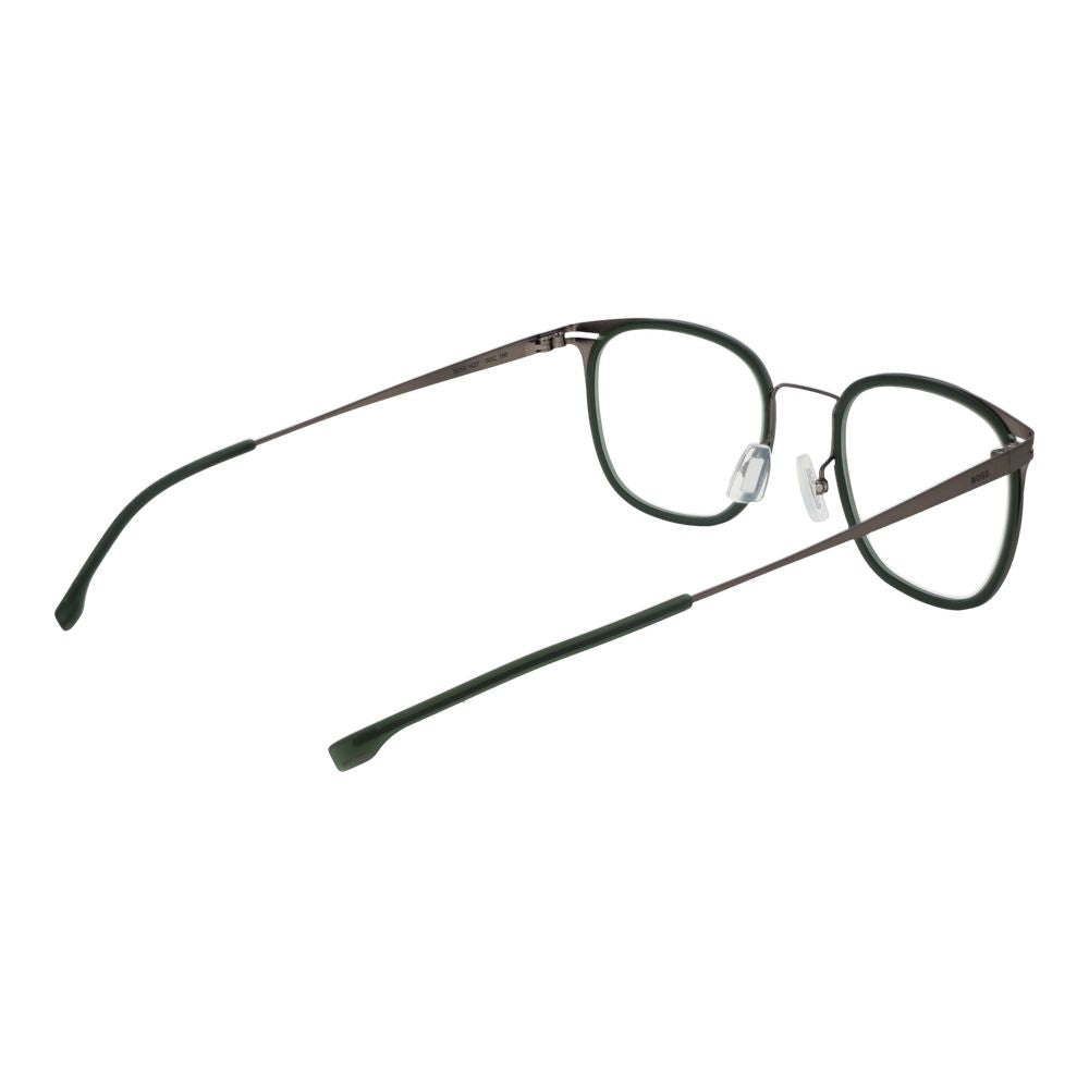 Green Stainless Steel Glasses with Full-Rim Frame