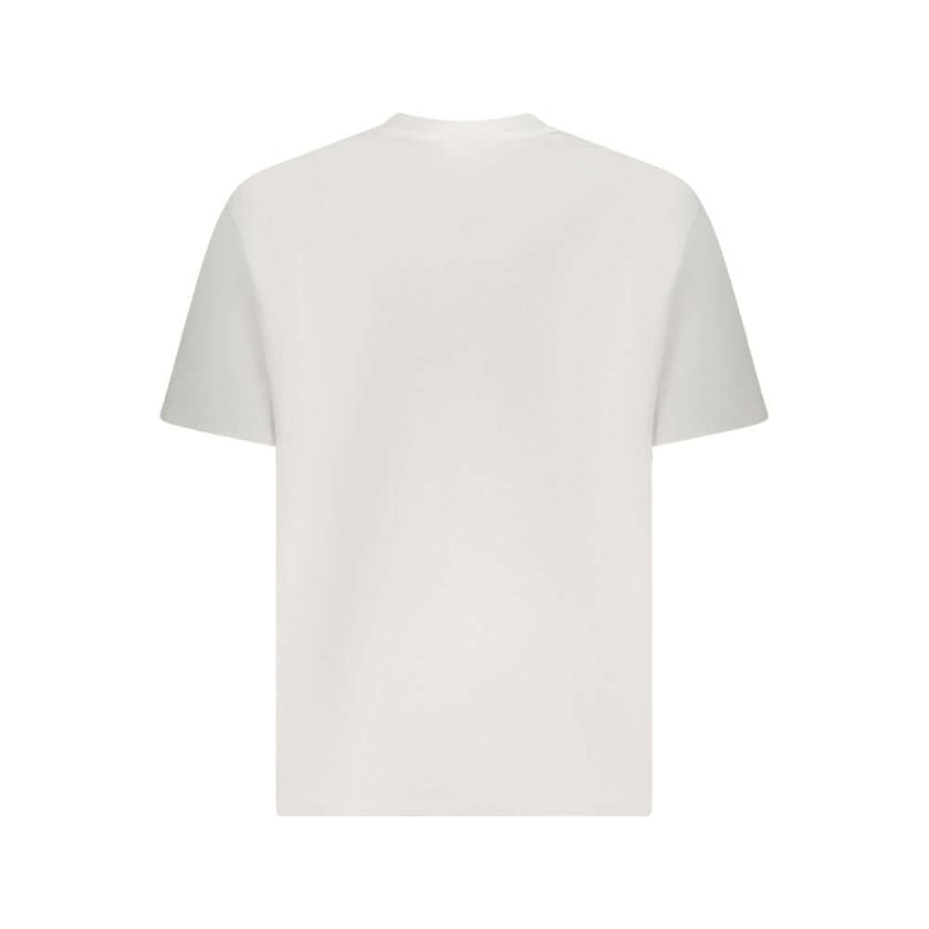 White Cotton Men T-ShirtDress to impress with this sleek Calvin Klein essential—a white short-sleeved t-shirt that exudes casual sophistication. Adorned with intricate embroidery and the iconic logo, this crew neck tee is a versatile addition to your ward