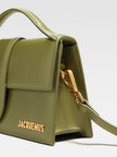 Le Grand Bambino Khaki BagJACQUEMUS Gorgeous brand new, 100% Authentic Jacquemus Le Grand Bambino Khaki Bag. Model: 213BA007-3100-560 Color: Khaki with Gold Hardware Material: Leather Bag with adjustable shoulder strap – Small handle – Removable shoulder