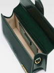 Le Grand Bambino Dark Green BagJACQUEMUS Gorgeous brand new, 100% Authentic Jacquemus Le Grand Bambino Drak Green Bag. Model: 213BA007-3128-590 Color: Dark Green with Gold Hardware Material: Leather Bag with adjustable shoulder strap – Small handle – Remo