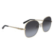 Gold Metal SunglassesSUNGLASSES SALVATORE FERRAGAMO WOMEN SF242S-711 (Lens/Bridge/Temple) 60/16/140 mm.Material: METAL.Colour: Gray Gradient gold.Measures (Lens/Bridge/Temple): 60/16/140mm.Gradient blue.UV filter 2Gold Metal Sunglasses${tagsSalvatore Ferr