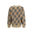Brown Wool CardiganWool Cardigan by Burberry, embellished with the timeless Archivio Check pattern. The model features a V-neckline on the front, button closure and two side welt pockets. Ribbed cuffs and hem complete the design, ensuring comfort and a de