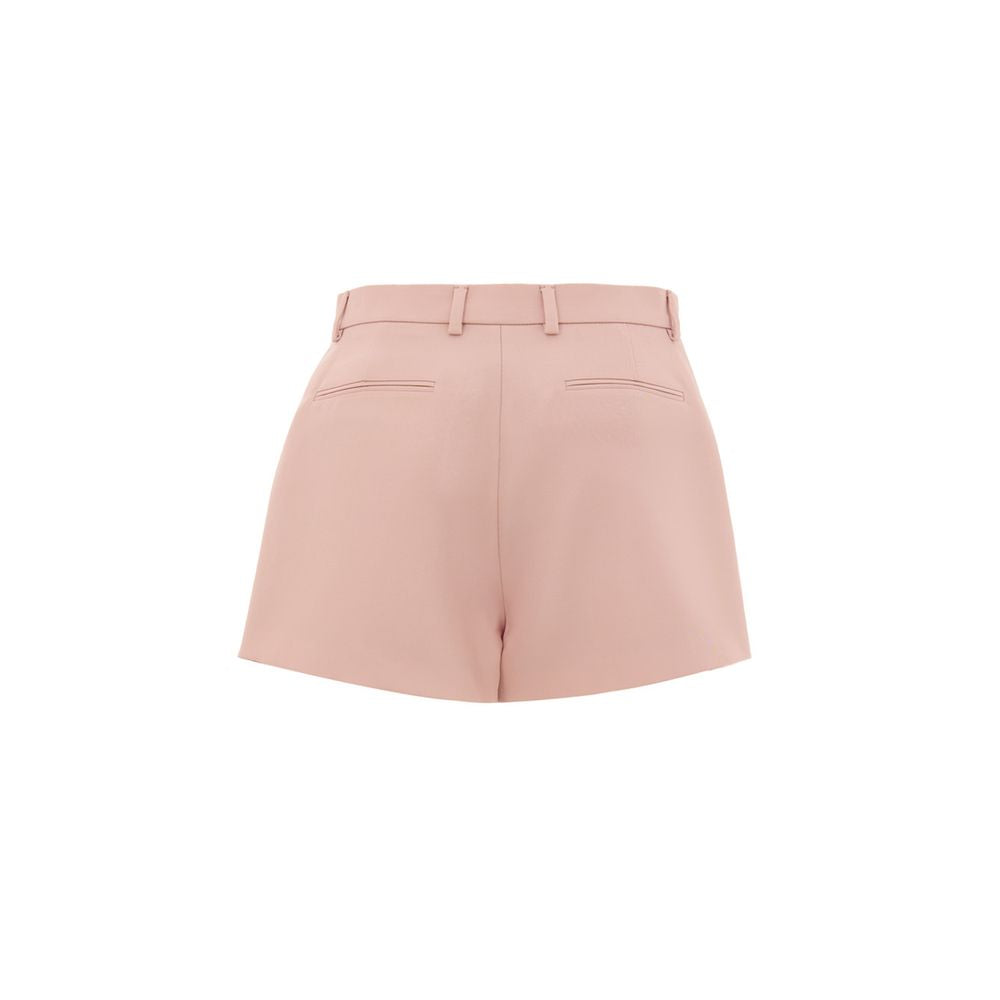 Short en laine rose