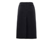Black Wool Midi SkirtGaucho Skirt in Black Gucci. Side opening with gold hook and hidden zip, two side welt pockets, medium length. Gaucho skirt/pants model with symmetrical front/back slits. Composition: 100% Wool Internal SKU: 25GIU184 Brand SKU: 786416