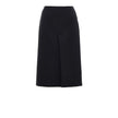 Black Wool Midi SkirtGaucho Skirt in Black Gucci. Side opening with gold hook and hidden zip, two side welt pockets, medium length. Gaucho skirt/pants model with symmetrical front/back slits. Composition: 100% Wool Internal SKU: 25GIU184 Brand SKU: 786416