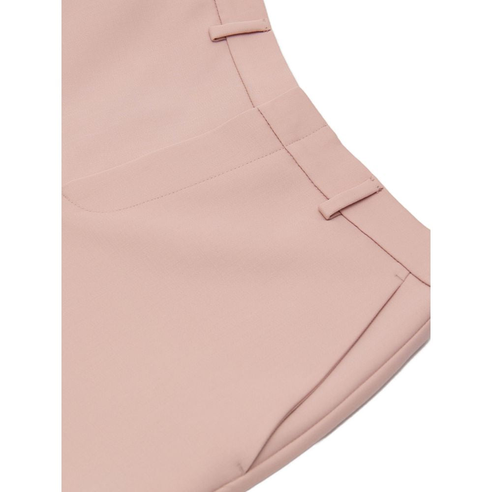 Short en laine rose