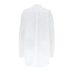 White Cotton BlouseWhite Cotton Poplin Blouse with Gucci Crystal Decorations. Front fastening with tone-on-tone fabric-covered buttons, round neckline, piqué panel, edge with crystal and bead details, rounded at the bottom Composition: 100% Cotton Interna