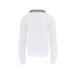White Cotton SweatshirtWhite Sweatshirt with Jewel Neck Gucci. Round neckline, long sleeves, opening on the shoulder with hidden zip. Jewel neck detail with crystals applied as a necklace Composition: 100% Cotton Internal SKU: 25GIU208 Brand SKU: 791337XJ