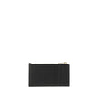 Card HolderCalfskin Card Holder by Saint Laurent, zipper closure on top, contrasting iconic YSL logo plaque on front, card slot on back. Season: AW25 Dimension: 13×13 Composition: GENERAL 100% Calf Leather Bos Taurus MADE IN ITALYCard Holder${tagsSaint La