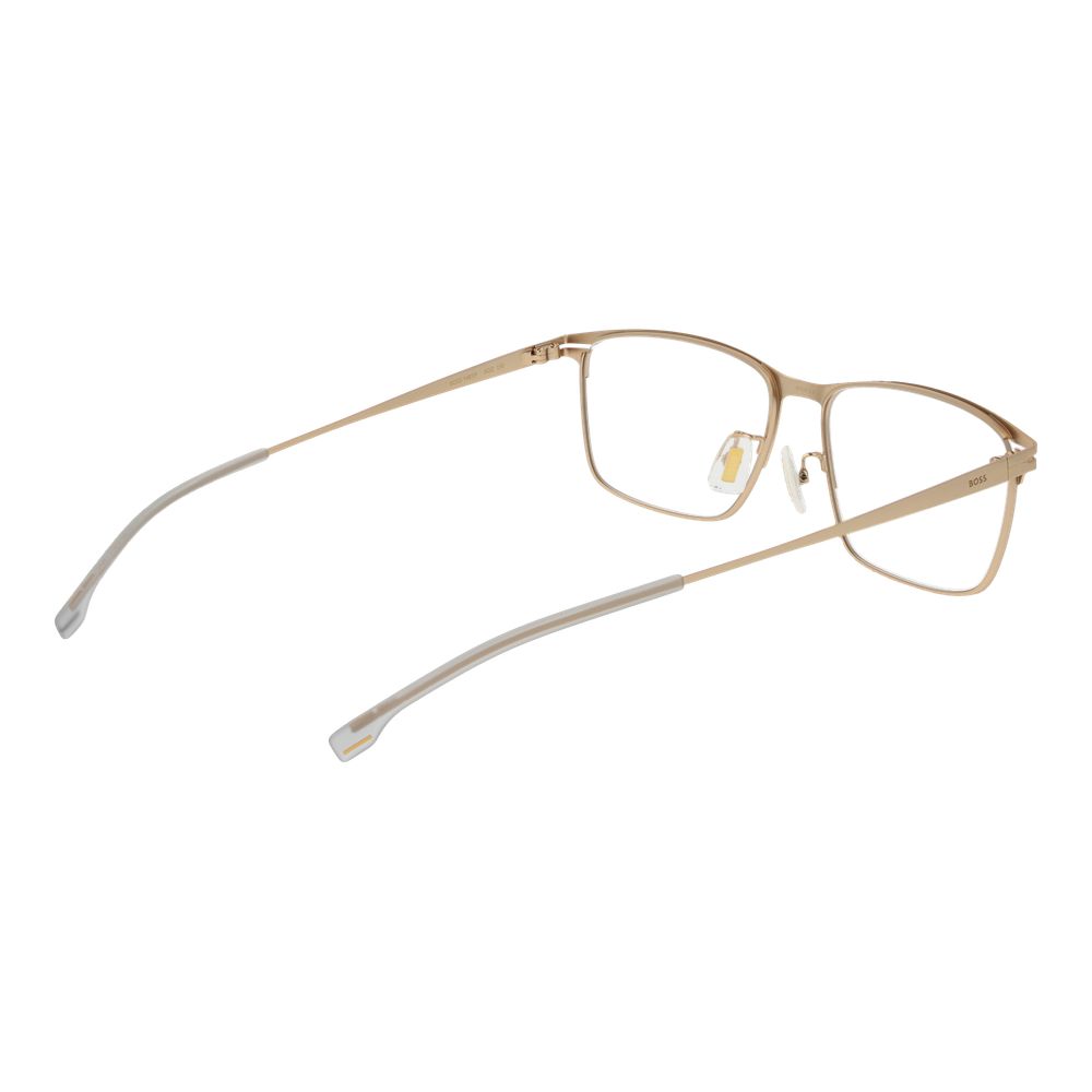 Gold Metal Glasses (Frames)Gender Men Main color Gold Filter Category None Extra No extra Frame color Gold Frame material Metal Lenses Color Demo glasses Lenses Material Plastic Style Rectangle Lenses Effect No Extra Protection None Lenses width 57 Lenses