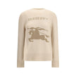 Beige Wool Cashmere SweaterBurberry’s Wool Sweater combines comfort and style thanks to its cashmere and heavy wool fabrication, with a regular fit that ensures comfort. Knit, the garment features the distinctive logo along with the famous Equestrian Knig