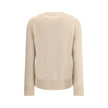 Beige Wool Cashmere SweaterBurberry’s Wool Sweater combines comfort and style thanks to its cashmere and heavy wool fabrication, with a regular fit that ensures comfort. Knit, the garment features the distinctive logo along with the famous Equestrian Knig