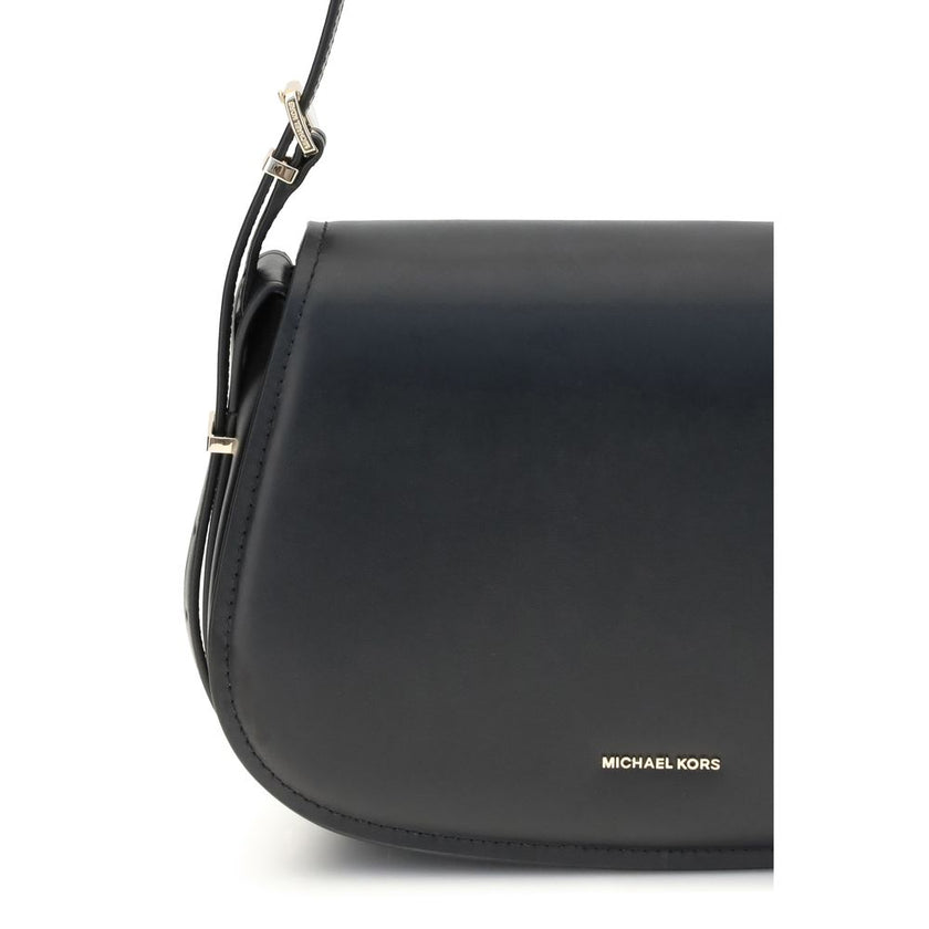 Black Calf Leather Bos Taurus Shoulder BagThe medium Lydia Shoulder Bag by Michael Kors features a sleek and functional silhouette. The linen canvas interior is spacious, ideal for holding all your daily necessities. The adjustable shoulder strap ensures