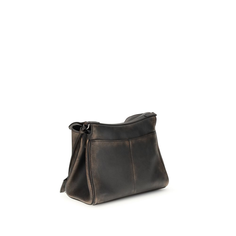 Brown Lamb Ovis Aries Aries Shoulder BagBalenciaga’s Rodeo small Shoulder Bag, designed for the modern man, is crafted from two-tone calfskin with a distressed effect, giving it a bold, contemporary feel. The messenger design is complemented by an adjusta