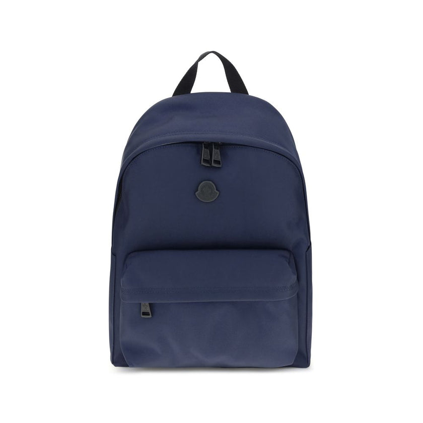 Blue Nylon BackpackMoncler’s New Pierrick Backpack is made of water-repellent nylon, with a lining of the same material for durability and protection from the elements. It features leather trim and a smooth leather handle for a touch of elegance. Adjustab