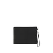 Black Calf Leather Bos Taurus Other AccessoriesCalfskin iPad Holder by Saint Laurent, zipper closure at top, iconic brand monogram on front, removable side strap, internal card slots. Season: AW25 Dimension: 29x29x0.5 Composition: 100% Calf Leather Bos Ta