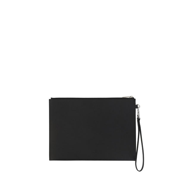 Black Calf Leather Bos Taurus Other AccessoriesCalfskin iPad Holder by Saint Laurent, zipper closure at top, iconic brand monogram on front, removable side strap, internal card slots. Season: AW25 Dimension: 29x29x0.5 Composition: 100% Calf Leather Bos Ta