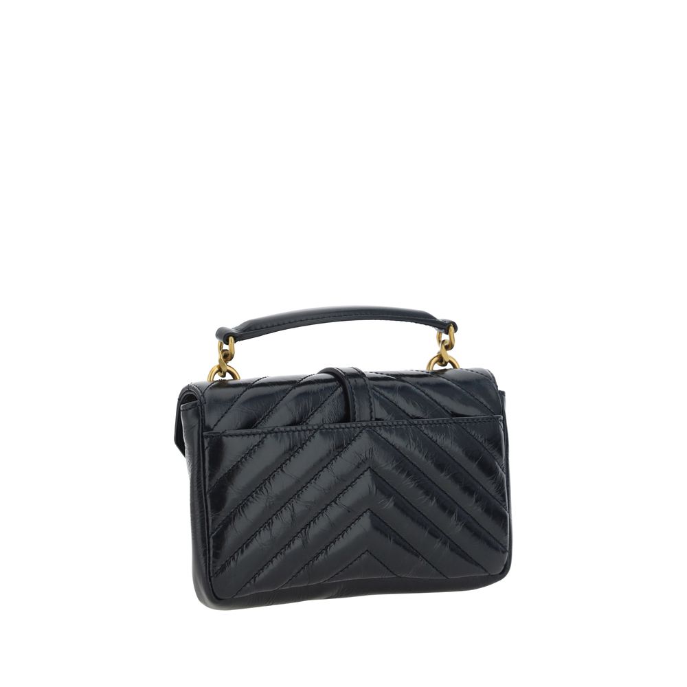 Black Calf Leather Bos Taurus WalletSaint Laurent signature leather Shoulder Bag, an accessory that combines elegance and functionality. The front closure with magnetic flap is enriched by the plaque detail with the iconic embossed YSL logo, a symbol of t