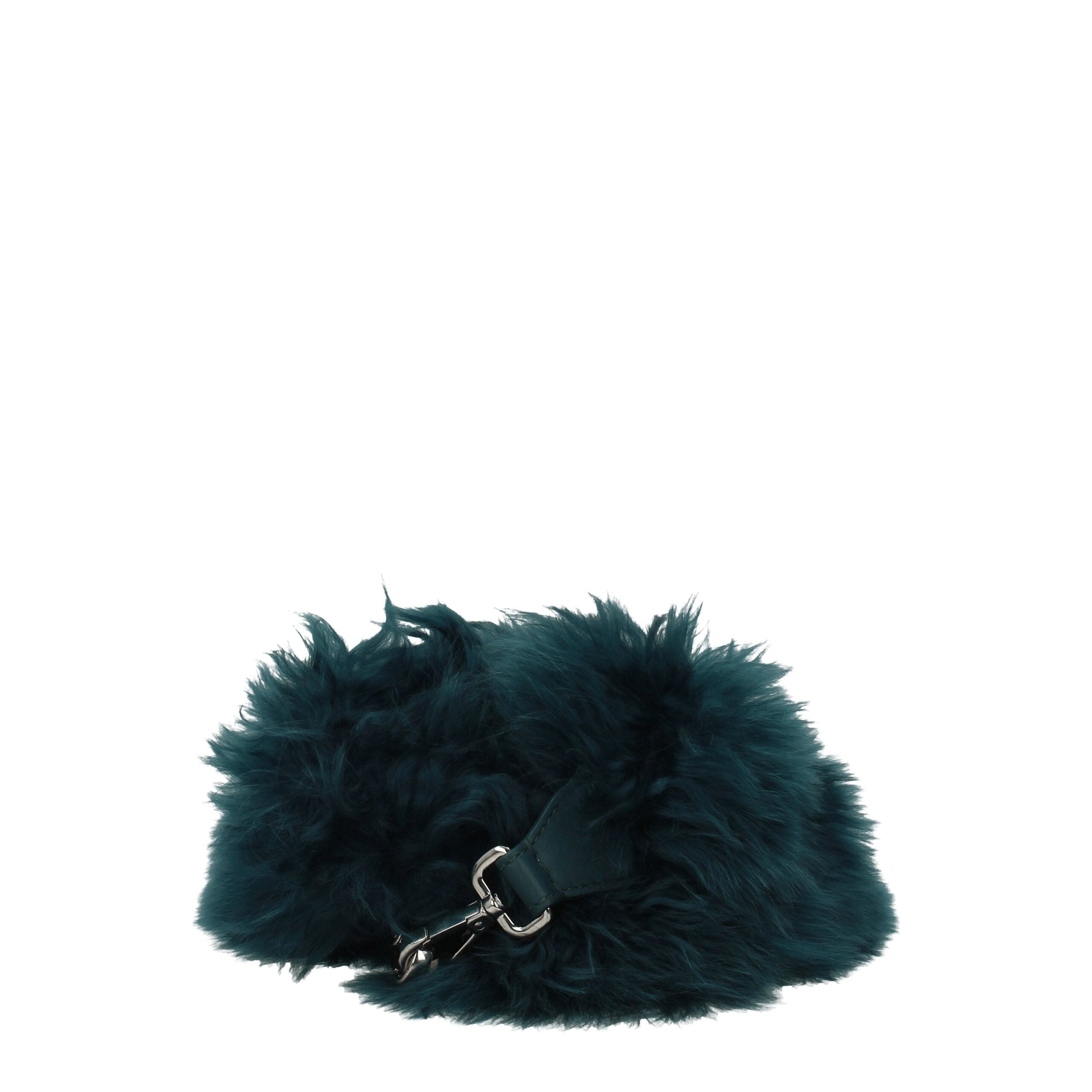 Grüne Leder-Schultertasche