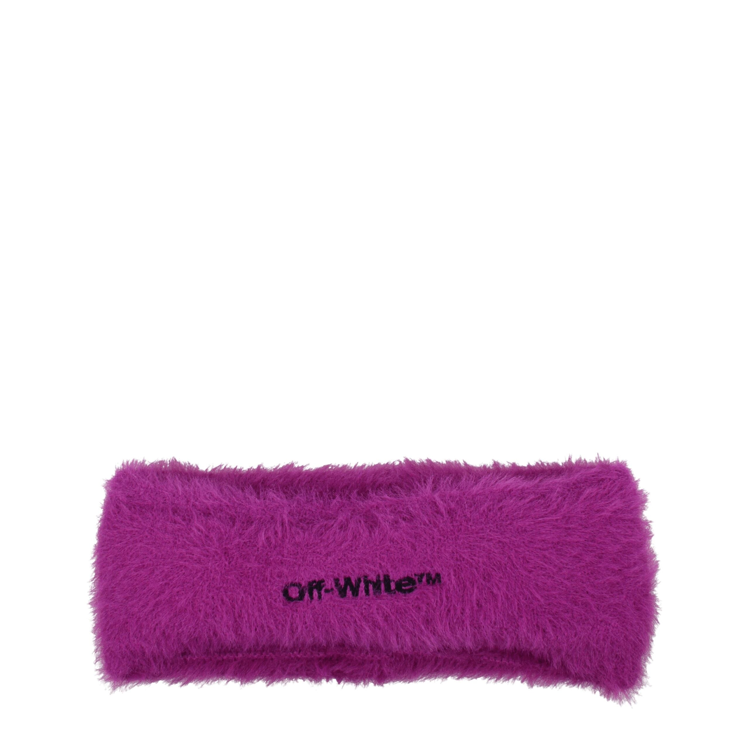 Purple Fabric HeadbandDescription: The product with MPN OWLA022KNI0013710 and code F74668 fabric in violet is a hair accessories designed by Off-White. It has features like front logo. Additional Info: Style: Casual Materials: Fabric Secondary color: Orch