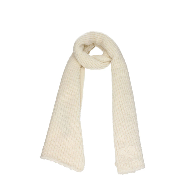 Beige Wool ScarfDescription: The product with MPN OMMA036KNI0010303 and code F76346 wool in beige is a scarves designed by Off-White. It has features like front logo. Additional Info: Style: Casual Materials: Alpaca Measurements: 35×200 cm Composition: 70