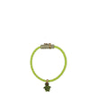Green Leather BraceletDescription: The product with MPN 10092161A051691GF1V and code F77891 leather in green is a bracelets designed by Versace. It has features like front detail, back logo. Additional Info: Style: Casual Closing type: Hook Closure Materi