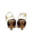 Brown Mink Strap-On SandalsDescription: The product with MPN 8X8275AI11F1H00 and code F79324 mink in brown is a sandals designed by Fendi. It has features like vintage effect, side logo. Additional Info: Style: Casual Closing type: Buckle Closure Material