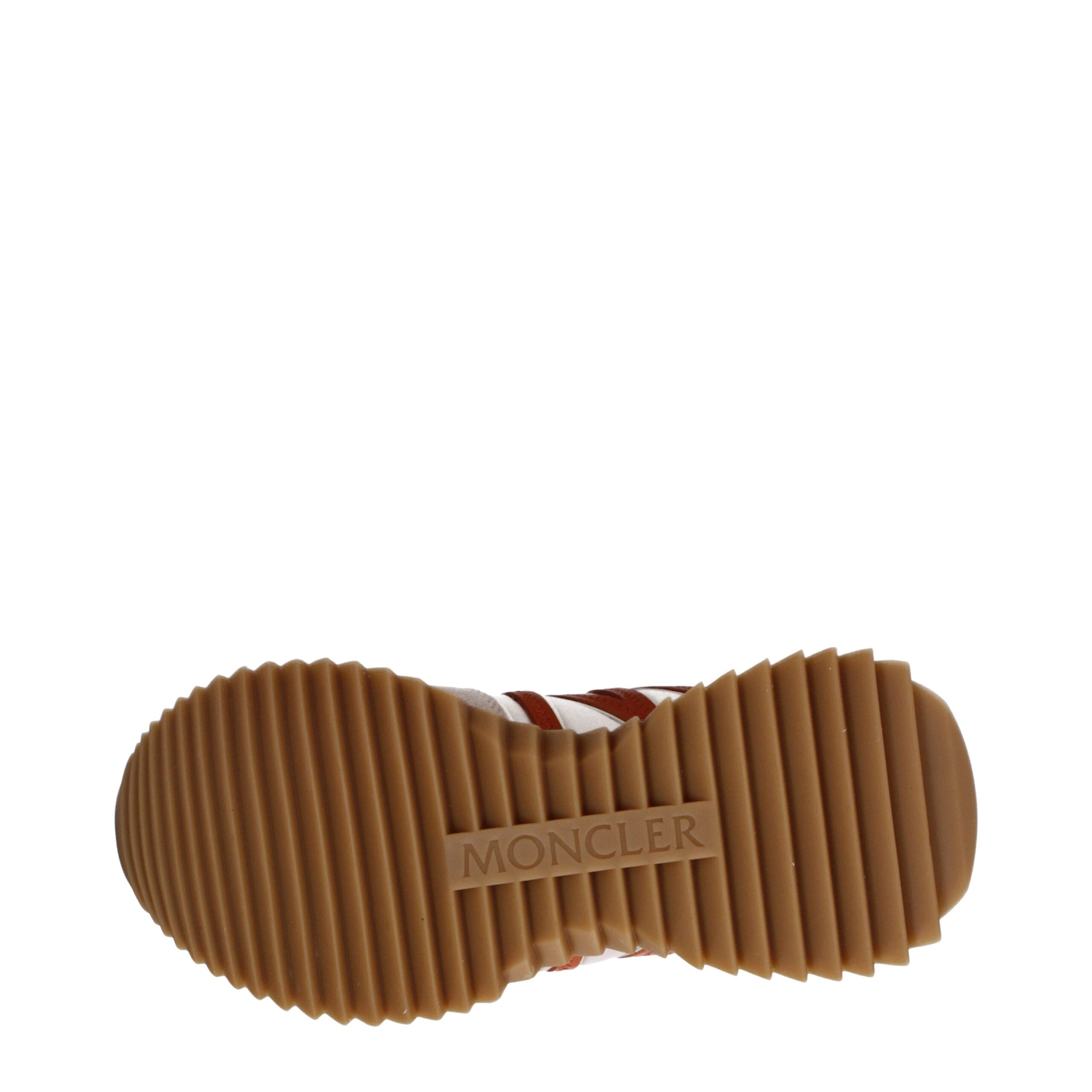 Pink Synthetic Sneakers with Logo by Moncler