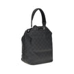 Black Polyamide Backet BagGucci’s Nylon Bucket Bag combines practicality and iconic style. Featuring a rigid handle and drawstring closure, it has two front zippered pockets for functional organization. The design is embellished with the iconic all-over G