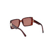 Brown Pantograph Women SunglassElevate your style quotient with the exquisitely crafted Moncler sunglasses, a reflection of sophistication with a modern twist. These shades exhibit a bold rectangular lens and a pantographed frame that stands out in a crow
