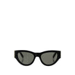 Black Acetate SunglassesThe Saint Laurent Cat-Eye Sunglasses are an elegant and bold accessory that combines a touch of vintage glamour with a contemporary style. The cat-eye shape, with its thin lines and raised sides, gives a feminine and sophisticated