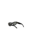 Black Acetate SunglassesThe Saint Laurent Cat-Eye Sunglasses are an elegant and bold accessory that combines a touch of vintage glamour with a contemporary style. The cat-eye shape, with its thin lines and raised sides, gives a feminine and sophisticated