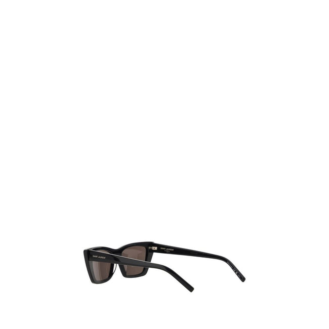 Black Acetate SunglassesSunglasses by Saint Laurent, rectangular frame, UVA/UVB protection, iconic brand signature printed in contrast on the side temples. Season: AW25 Composition: GENERAL 100% Acetate MADE IN ITALYBlack Acetate Sunglasses${tagsSaint Lau