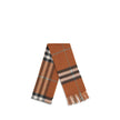 Brown Cashmere ScarfThe Burberry Check Cashmere Scarf is a symbol of timeless elegance. The rectangular design with fringed ends completes a timeless accessory. Season: AW25 Dimension: 168×168 Composition: 100% Kashmir/capra Hircus MADE IN GREAT BRITAINBr