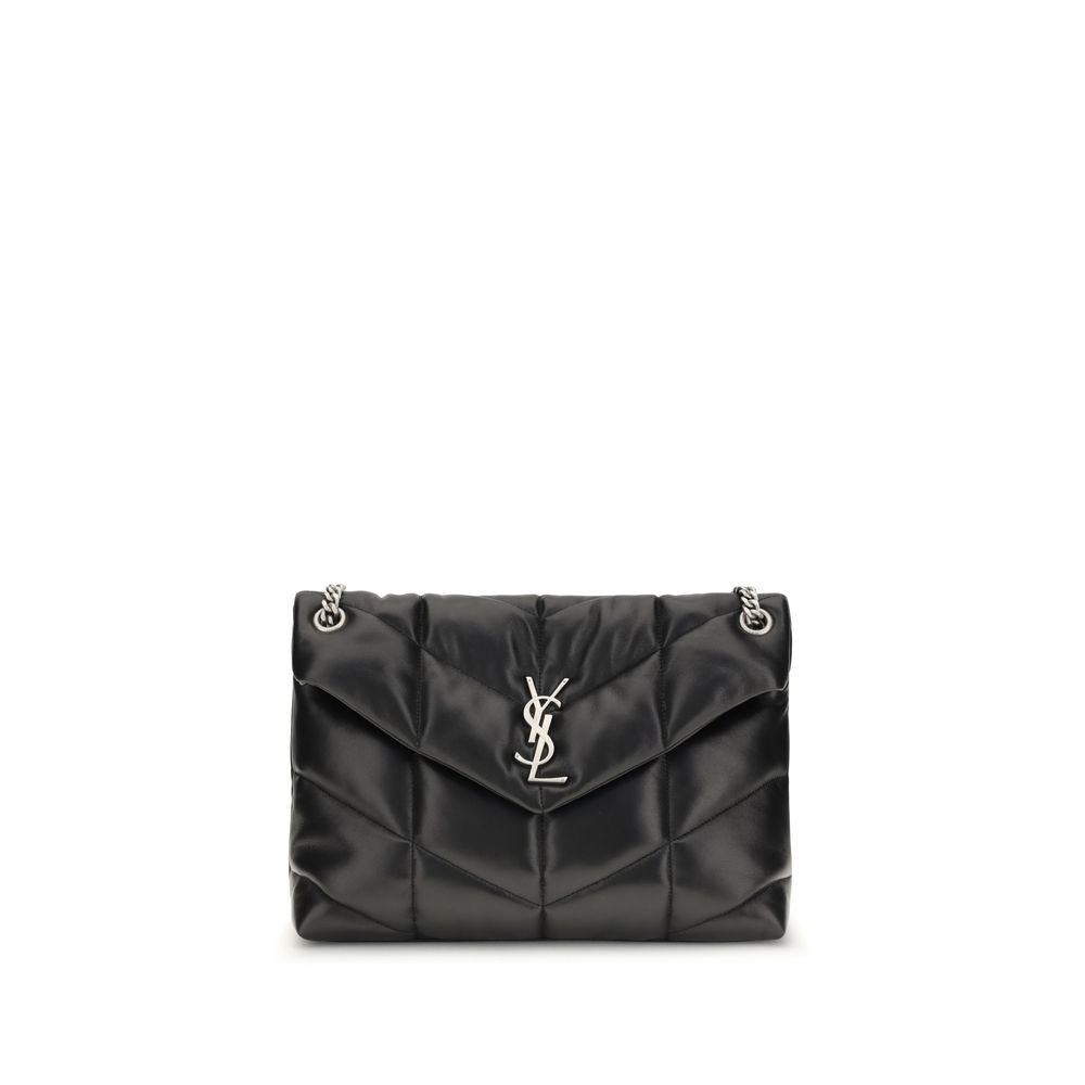 Black Lamb Ovis Aries Aries Shoulder BagThe medium Lou Lou Shoulder Bag by Saint Laurent is an icon of contemporary elegance. Made of quilted and padded fabric, it combines softness and structure in a sophisticated design. The magnetic closure ensures pra