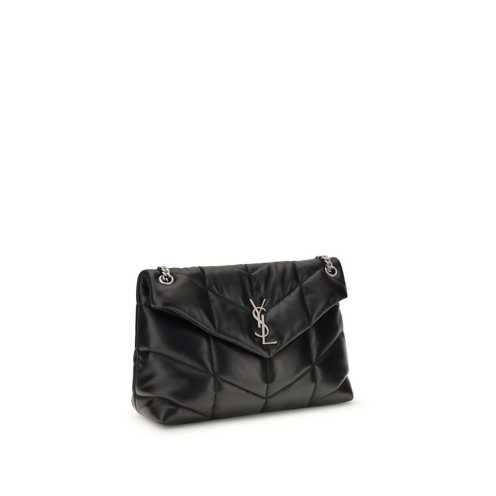 Black Lamb Ovis Aries Aries Shoulder BagThe medium Lou Lou Shoulder Bag by Saint Laurent is an icon of contemporary elegance. Made of quilted and padded fabric, it combines softness and structure in a sophisticated design. The magnetic closure ensures pra