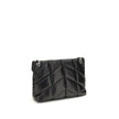 Black Lamb Ovis Aries Aries Shoulder BagThe medium Lou Lou Shoulder Bag by Saint Laurent is an icon of contemporary elegance. Made of quilted and padded fabric, it combines softness and structure in a sophisticated design. The magnetic closure ensures pra
