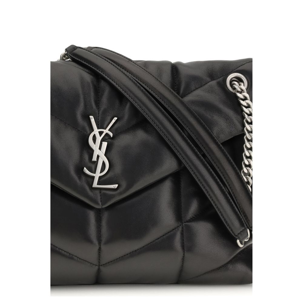 Black Lamb Ovis Aries Aries Shoulder BagThe medium Lou Lou Shoulder Bag by Saint Laurent is an icon of contemporary elegance. Made of quilted and padded fabric, it combines softness and structure in a sophisticated design. The magnetic closure ensures pra