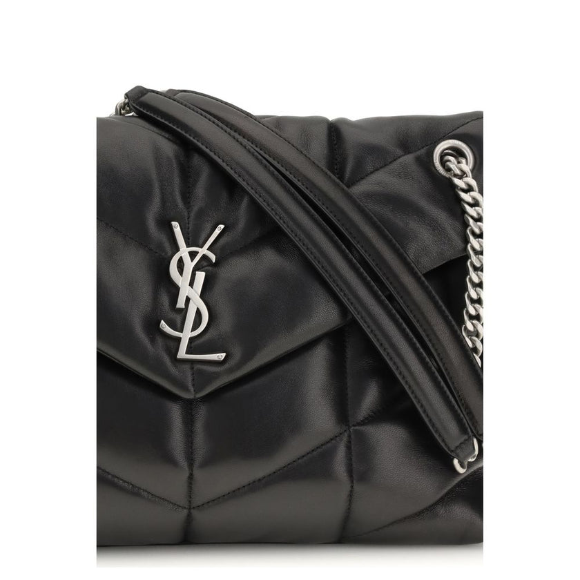 Black Lamb Ovis Aries Aries Shoulder BagThe medium Lou Lou Shoulder Bag by Saint Laurent is an icon of contemporary elegance. Made of quilted and padded fabric, it combines softness and structure in a sophisticated design. The magnetic closure ensures pra