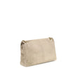 Beige Calf Leather Bos Taurus Shoulder BagThe Saint Laurent large Calypso Shoulder Bag is an elegant and refined accessory, perfect for those seeking a mix of style and functionality. Made with a grosgrain lining, this bag is distinguished by its golden c