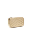 Beige Lamb Ovis Aries Aries Shoulder BagThe LouLou Shoulder Bag by Saint Laurent is an icon of timeless elegance. Crafted with the unmistakable quilted design, it features a front closure with magnetic flap embellished with the brass logo applied on the f