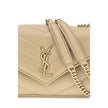 Beige Lamb Ovis Aries Aries Shoulder BagThe LouLou Shoulder Bag by Saint Laurent is an icon of timeless elegance. Crafted with the unmistakable quilted design, it features a front closure with magnetic flap embellished with the brass logo applied on the f