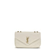 Cream Lamb Ovis Aries Aries Shoulder BagThe LouLou Shoulder Bag by Saint Laurent is an icon of timeless elegance. Crafted with the unmistakable quilted design, it features a front closure with magnetic flap embellished with the brass logo applied on the f