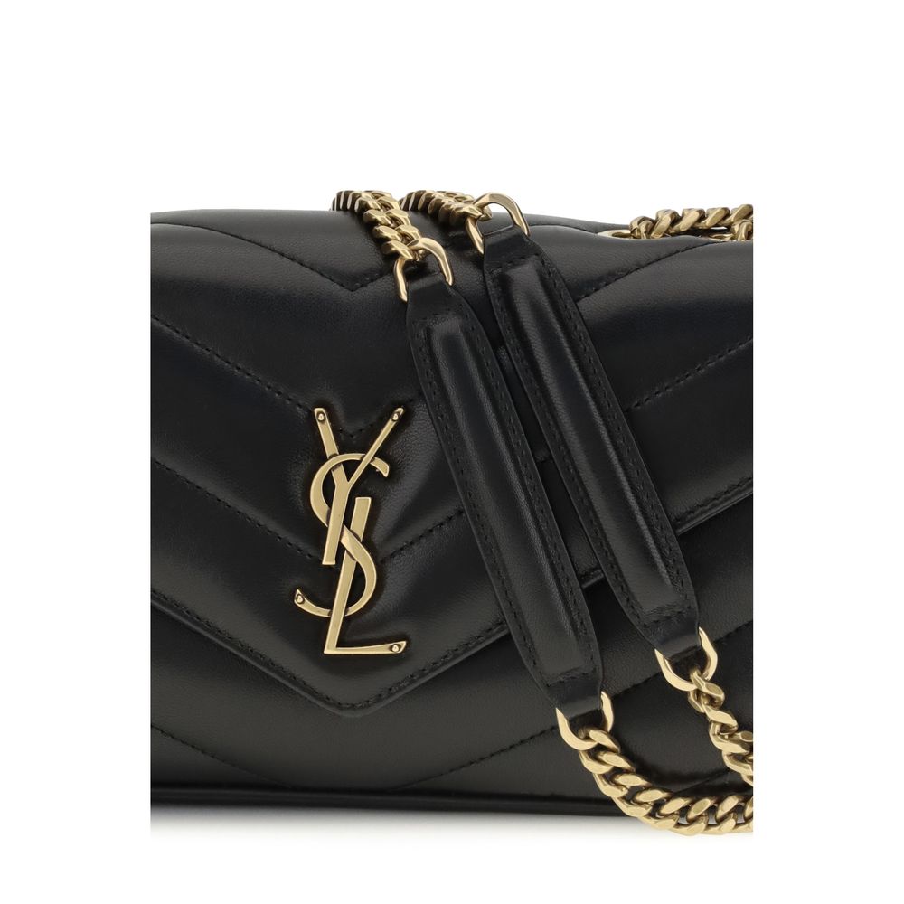 Black Lamb Ovis Aries Aries Shoulder BagThe LouLou Shoulder Bag by Saint Laurent is an icon of timeless elegance. Crafted with the unmistakable quilted design, it features a front closure with magnetic flap embellished with the brass logo applied on the f