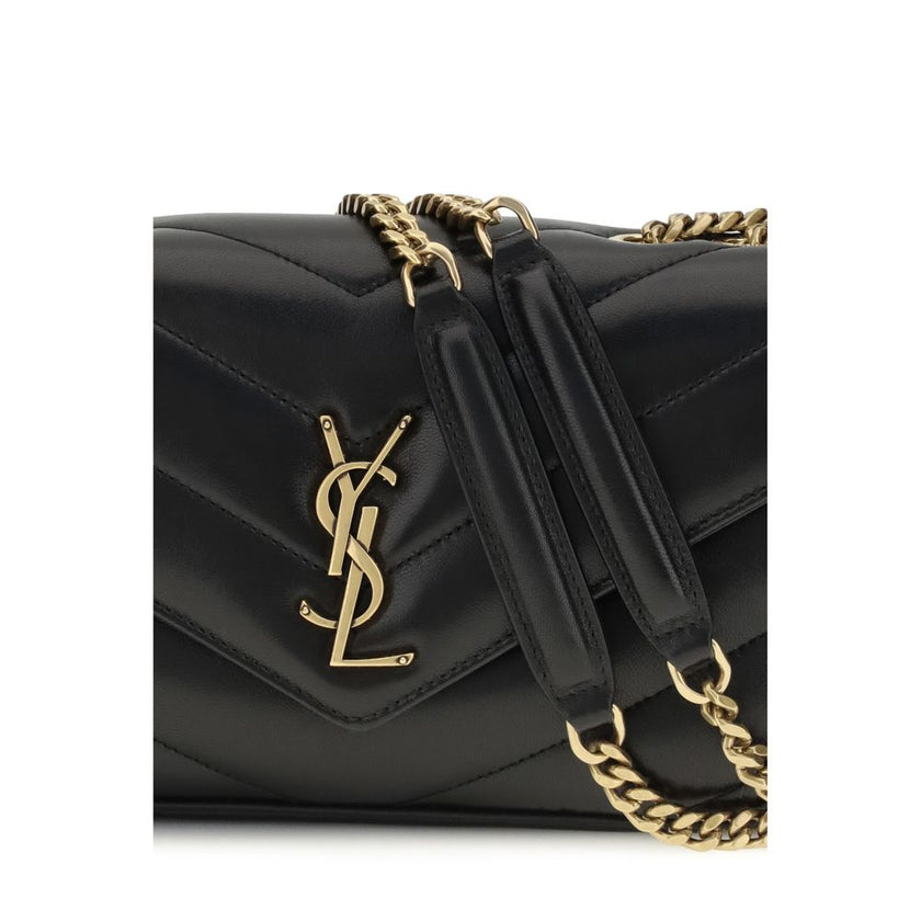 Black Lamb Ovis Aries Aries Shoulder BagThe LouLou Shoulder Bag by Saint Laurent is an icon of timeless elegance. Crafted with the unmistakable quilted design, it features a front closure with magnetic flap embellished with the brass logo applied on the f