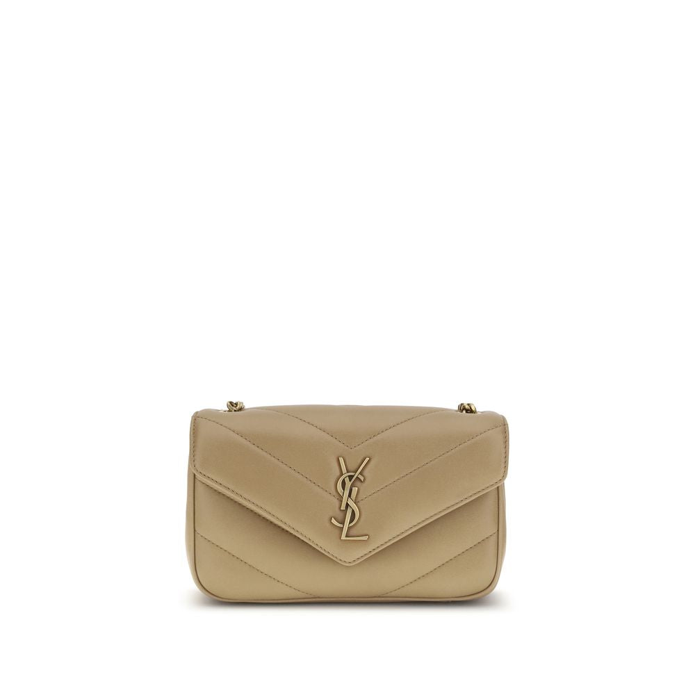 Beige Lamb Ovis Aries Aries Shoulder BagSaint Laurent’s Lou Lou lambskin Shoulder Bag is an elegant and sophisticated accessory. The quilted leather design is embellished with the iconic YSL logo plaque embossed on the front, while the front closure with