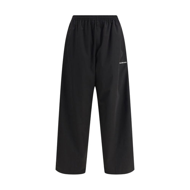Black Polyester Casual PantsThe Sweatpants by Balenciaga combine comfort and minimalist style. Featuring an elasticized waistband and a straight, wide-leg silhouette, they offer a relaxed, contemporary fit. A straight hem completes the essential design, p