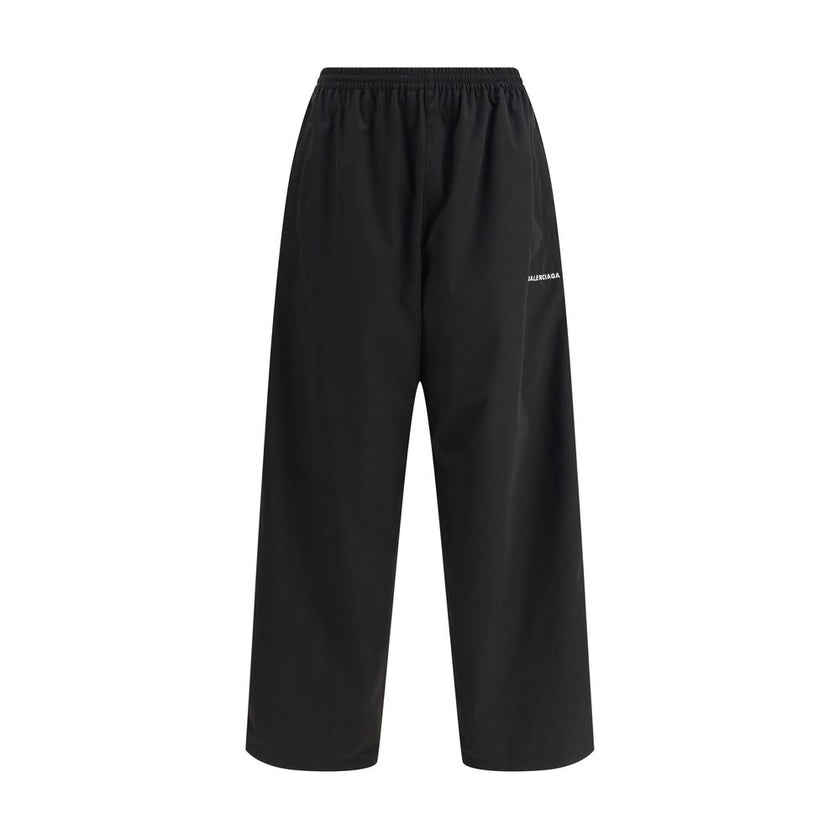 Black Polyester Casual PantsThe Sweatpants by Balenciaga combine comfort and minimalist style. Featuring an elasticized waistband and a straight, wide-leg silhouette, they offer a relaxed, contemporary fit. A straight hem completes the essential design, p